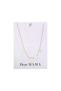 Necklace  Dear Mama Gold Color Stainless Steel