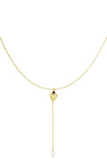 classic heart & pearl necklace