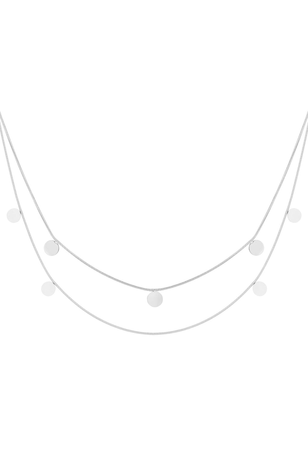 double necklace coins