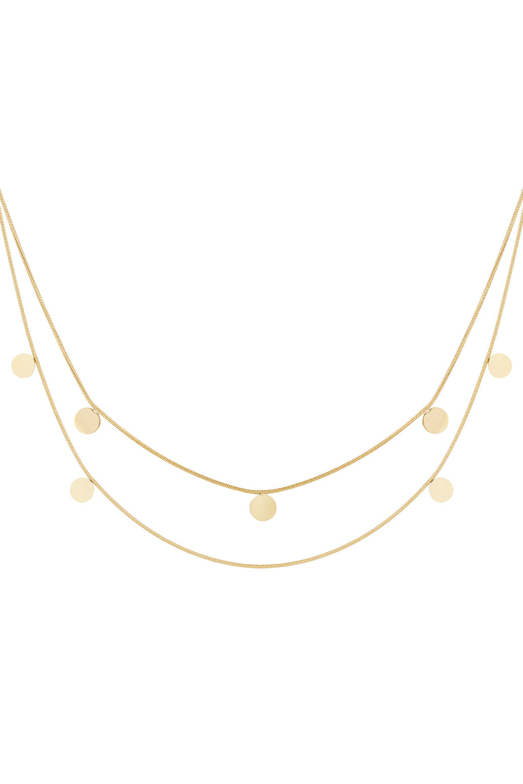 double necklace coins