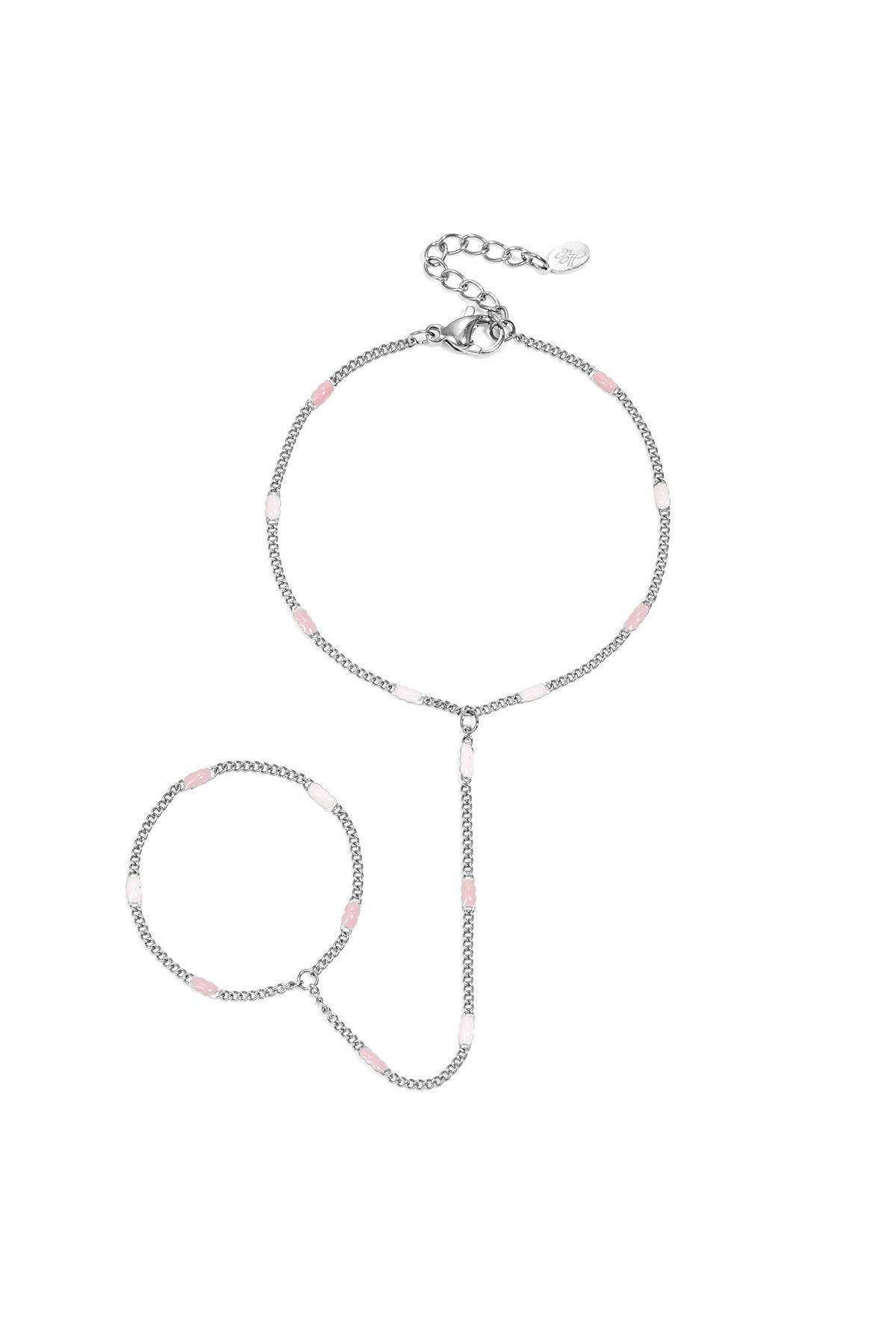 Hand chain with striped pattern