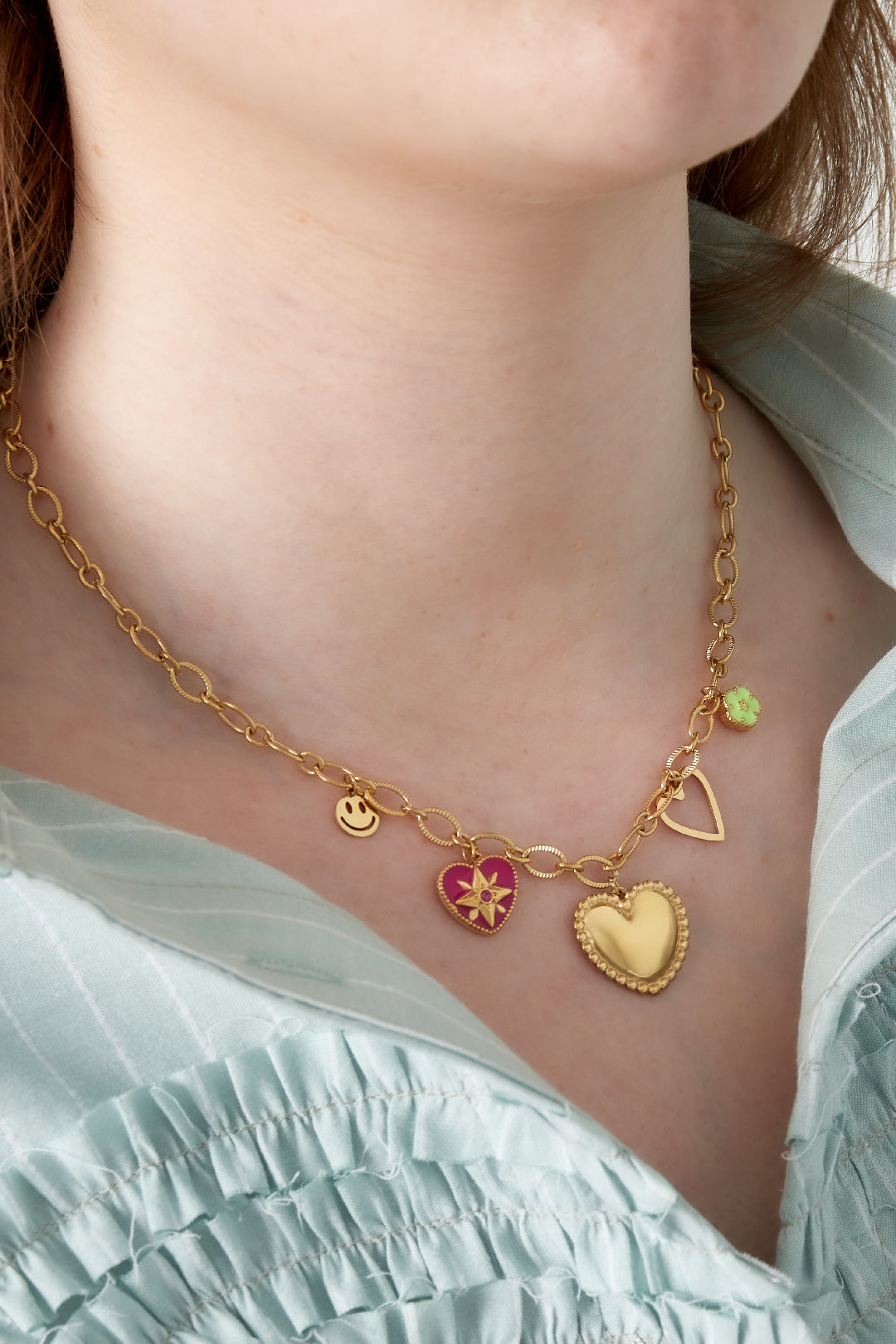 Stainless Steel Pendant necklaces Heart Casual Daily