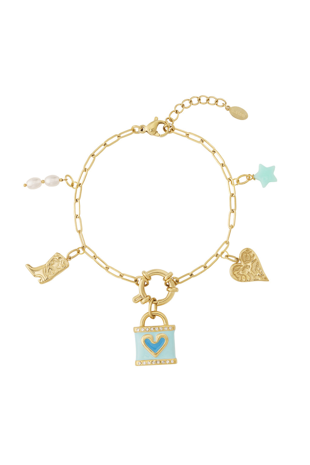 Blue love DIY bracelet