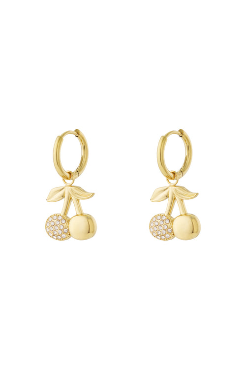 Cherry sparkle earrings