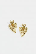 Stacked heart earrings