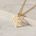 Personalized Initials Necklace | Custom Letter Necklace | VELZARO