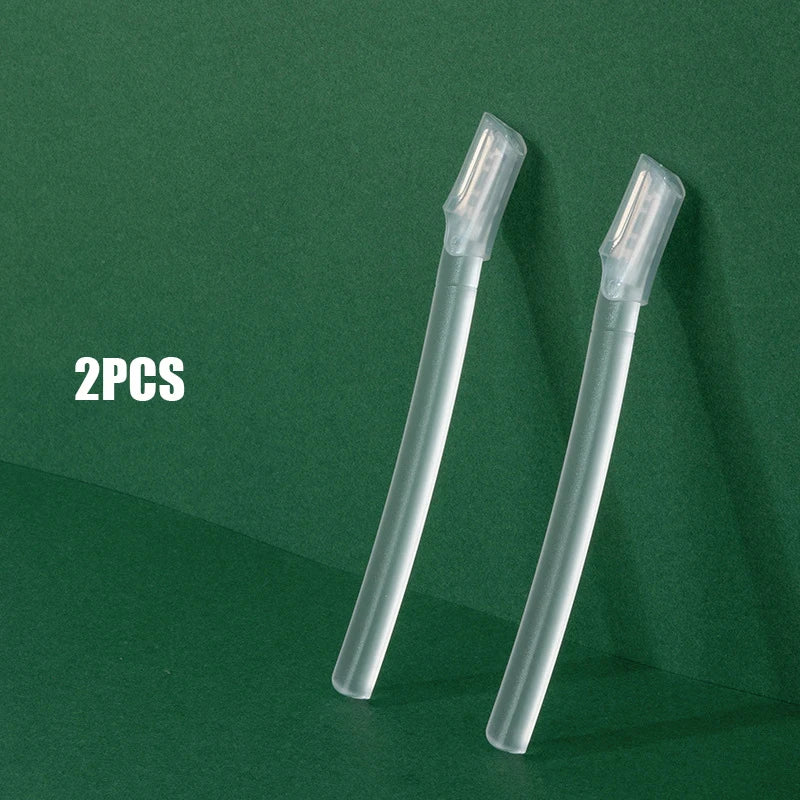 2pcs Trimming Knife Eyebrow Razor Eyebrow Trimmer Safe Anti-scratch Eyebrow Shaving Tool Facial Razor Beginner Beauty Tool Set