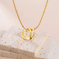Personalized Heart Name Necklace | Gold | Custom Engraving