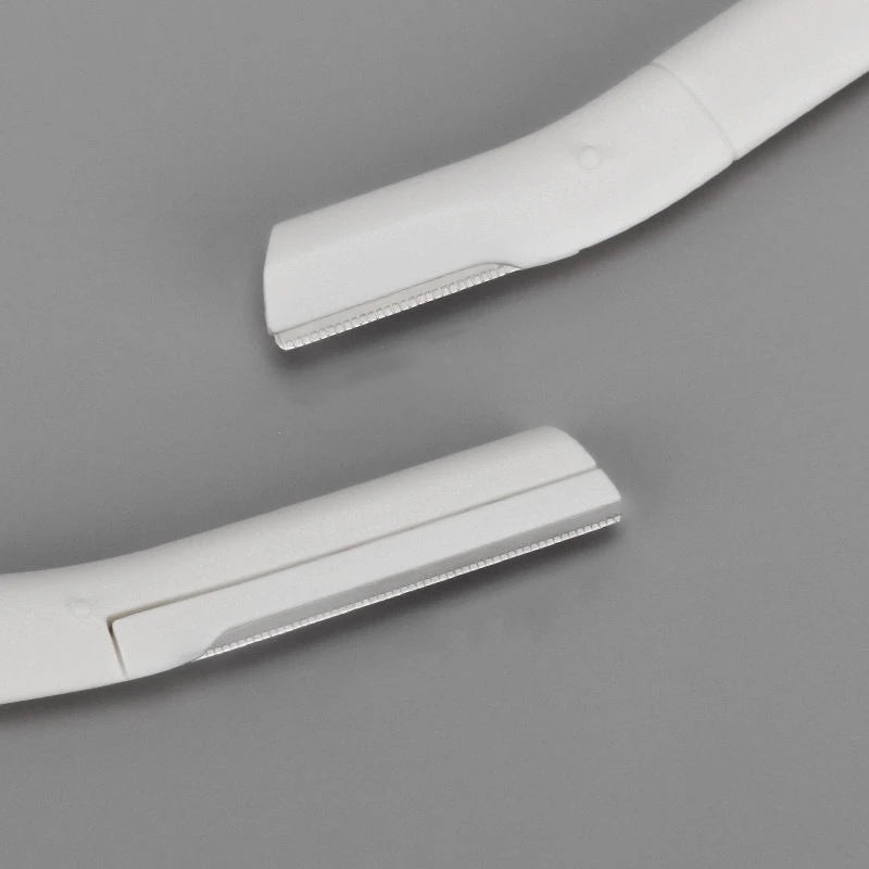 2pcs Trimming Knife Eyebrow Razor Eyebrow Trimmer Safe Anti-scratch Eyebrow Shaving Tool Facial Razor Beginner Beauty Tool Set