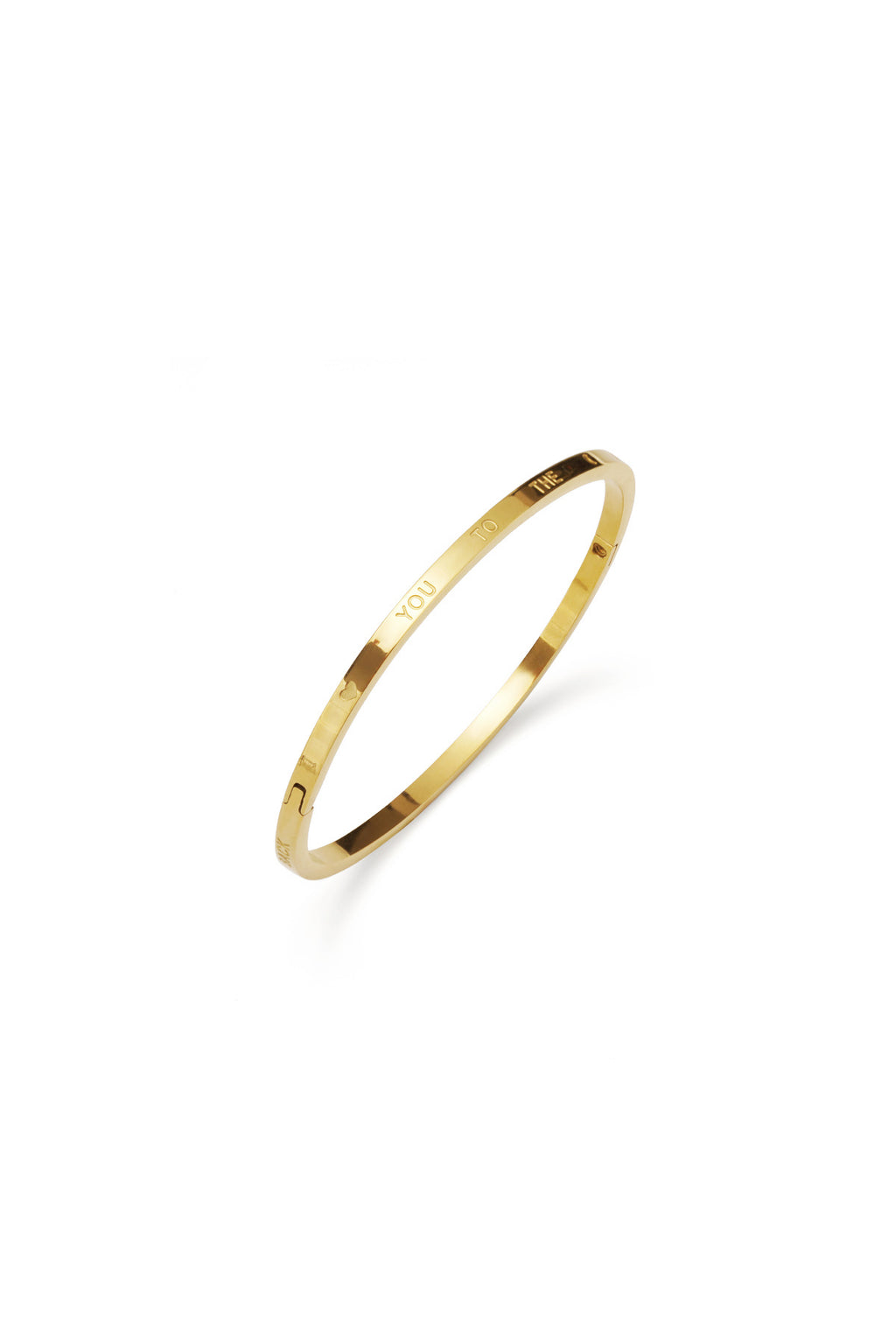 slave bracelet love you to the moon and back small