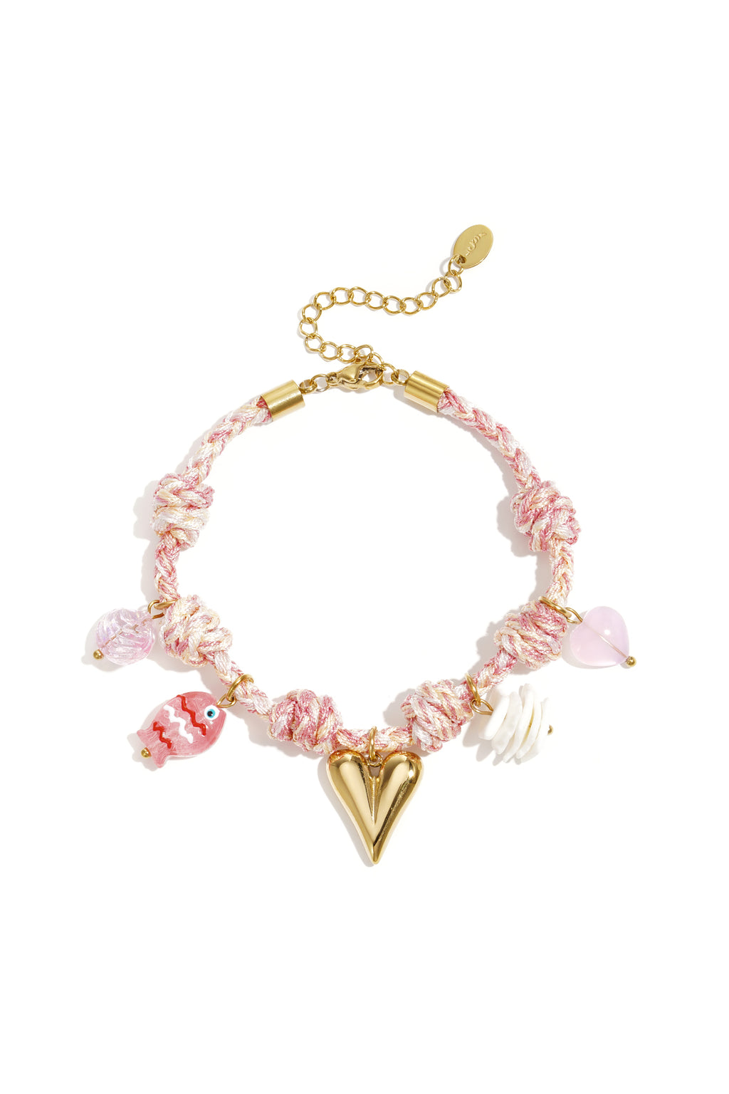 Rope Charm Bracelets Heart Sweet Daily Romantic Series Women's jewelry
