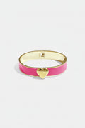 Bracelet in various colours with heart detail - 1.3 cm
