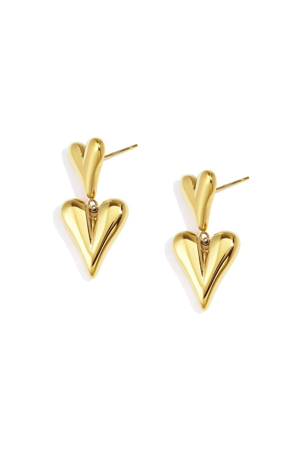 Stainless Steel Drop Earrings Heart Casual Daily Simple Series Women's jewelry